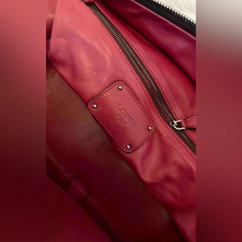 LOEWE AMAZONA PONY-STYLE CALFSKIN HANDBAG. 15” x 10” SOLD OUT RETAIL $3200 - Picture 11 of 17